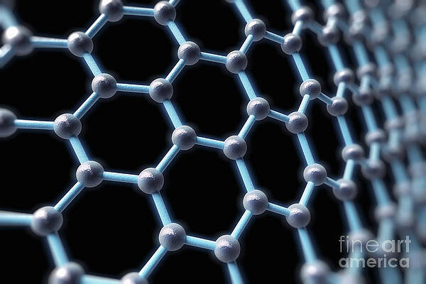 Wall Art - Photograph - Graphene Structure #8 by Science Picture Co