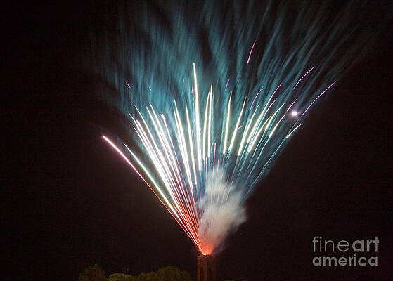 Wall Art - Photograph - Fireworks #9 by Tim Holt