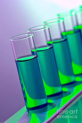 Wall Art - Photograph - Test Tubes in Science Research Lab #9 by Science Research Lab
