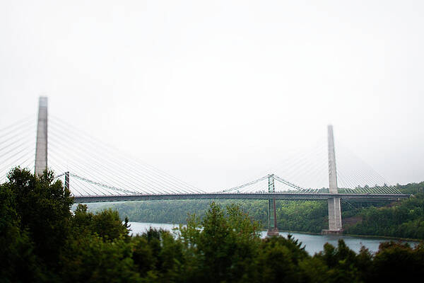 Wall Art - Photograph - A Bridge On A Cloudy Day by Michael Hanson