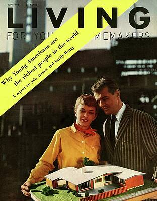 Wall Art - Digital Art - A Couple Looking At A Scale Model Of A House by Burt Owen