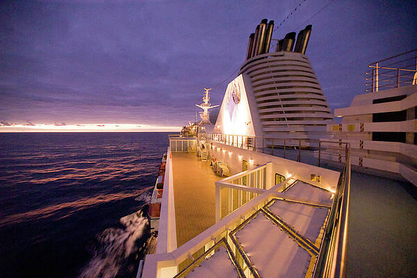 Wall Art - Photograph - A Cruise Ship In The Atlantic Ocean by Jonathan Kingston