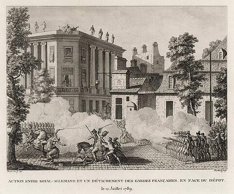 Wall Art - Drawing - A Detachment Of The Garde  Francaise by Mary Evans Picture Library