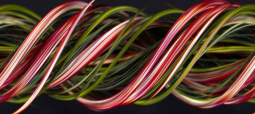 Wall Art - Photograph - A Digital Streak Image Of Pink by Ted Kinsman
