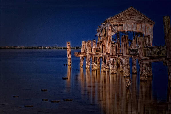 A Dock On A River by Jemal Hayes