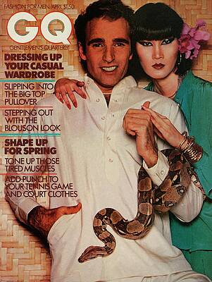 Wall Art - Photograph - A Gq Cover Of A Couple With A Snake by Albert Watson