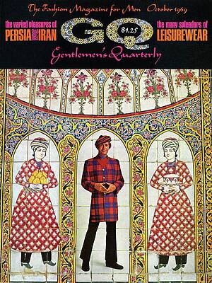 Wall Art - Photograph - A Gq Cover Of A Model With A Persian Mosaic by Leonard Nones