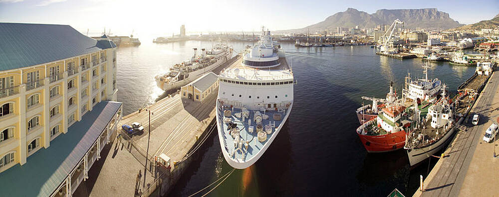 Wall Art - Photograph - A High Angle View Of The Table Bay by Jonathan Kingston