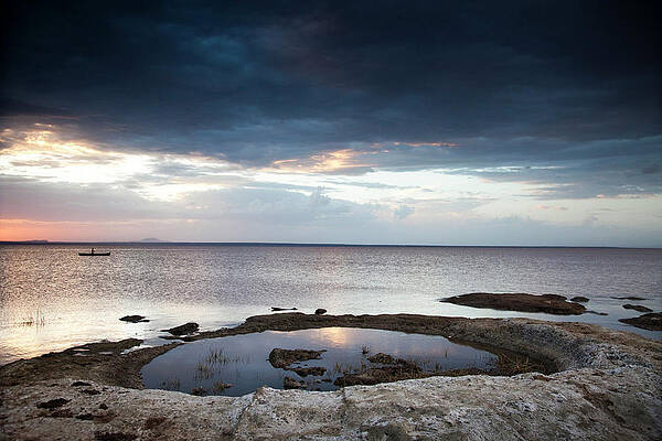 Wall Art - Photograph - A Landscape Image Of Lake Langano by Michael Hanson