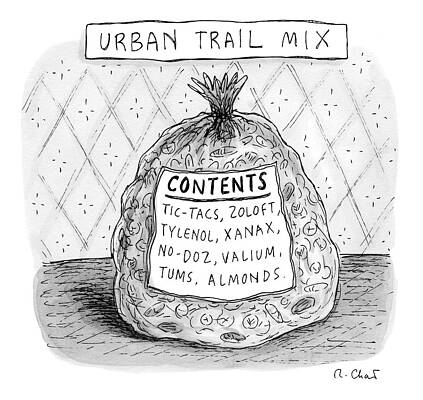 Urban Trail Mix Print by Roz Chast