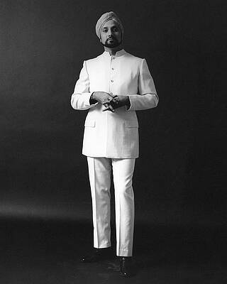 Wall Art - Photograph - A Male Model Wearing A Custom-tailored Gaberdine by Leonard Nones