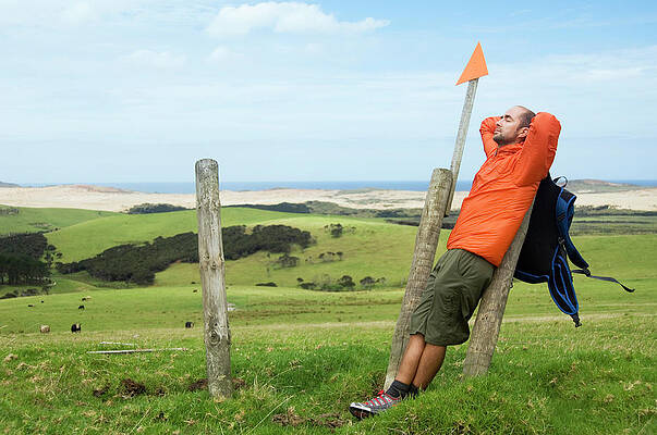 Wall Art - Photograph - A Man Enjoying A Moment Of Rest by Lars Schneider