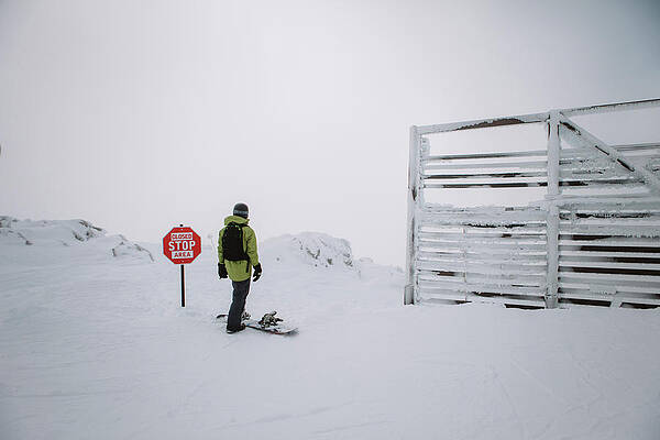 Wall Art - Photograph - A Man Snowboarding In Lake Tahoe by Ryan Tuttle