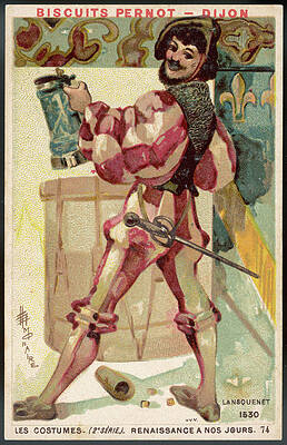 Wall Art - Drawing - A Mercenary Soldier, Possibly  German by Mary Evans Picture Library