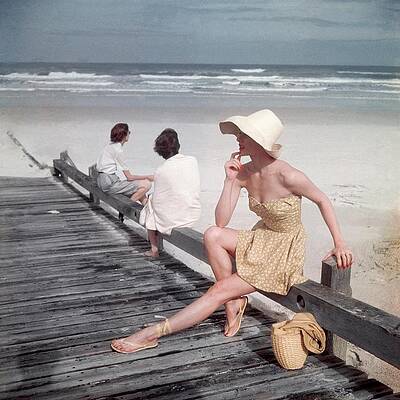 Wall Art - Photograph - A Model Sitting On A Ramp by Serge Balkin