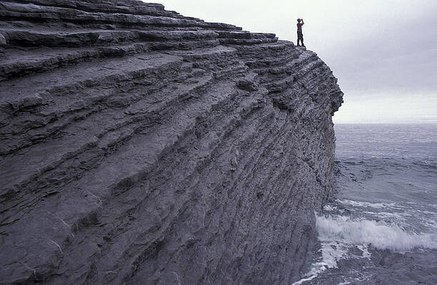 Wall Art - Photograph - A Person Stands At The Edge by Chris Pinchbeck