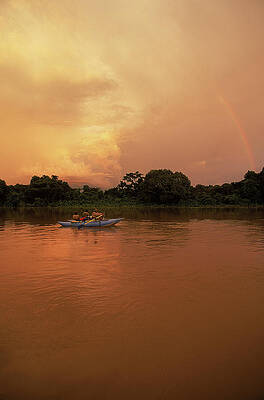 Wall Art - Photograph - A Rafting Group Travels Down The Chinko by Chris Anderson