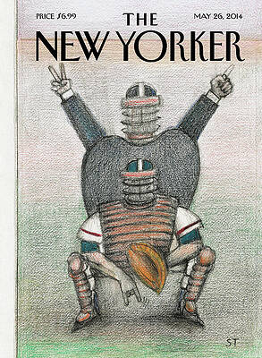 Wall Art - Painting - Baseball by Saul Steinberg