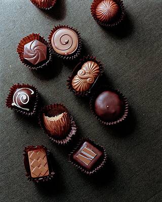 Wall Art - Photograph - A Selection Of Chocolates by Romulo Yanes