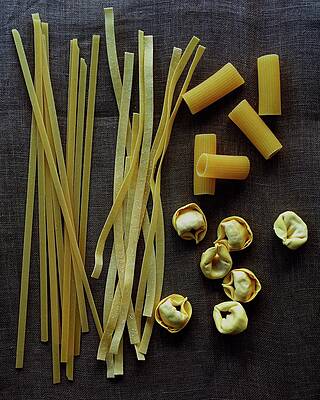 Wall Art - Photograph - A Selection Of Uncooked Pasta by Romulo Yanes