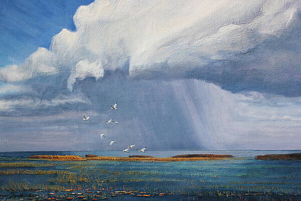 A Thundershower Sweeps Across Lake Okeechobee by Gregory Doroshenko A Thundershower Sweeps Across Lake Okeechobee by Gregory Doroshenko