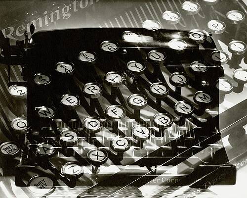 Wall Art - Photograph - A Typewriter by Lusha Nelson