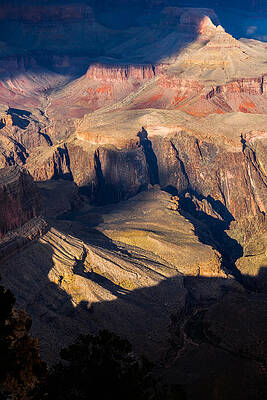 Wall Art - Photograph - A View Down at Hopi Point by Ed Gleichman