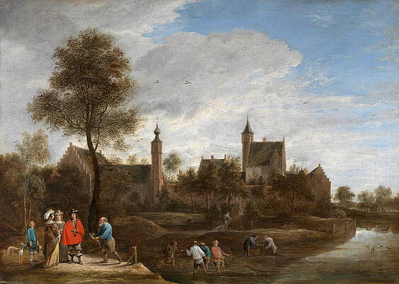 A View of Het Sterckshof near Antwerp Print by David Teniers the Younger