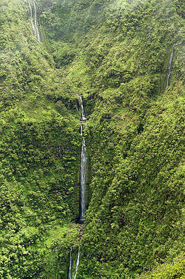 Wall Art - Photograph - A View Of The Falls And Mist On Waikolu by Jonathan Kingston