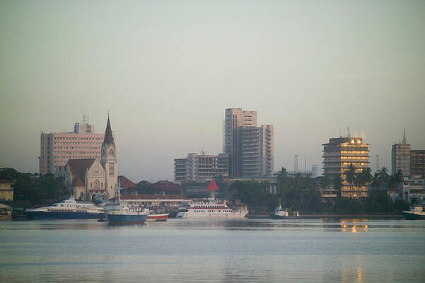 Wall Art - Photograph - A View Of The Harbor And Downtown Dar by Jonathan Kingston