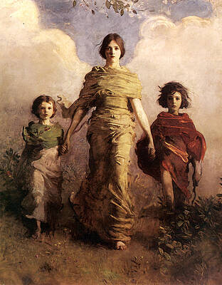 A Virgin Print by Abbott Handerson Thayer