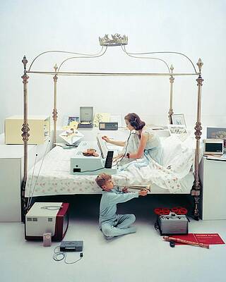 Wall Art - Photograph - A Woman And A Boy Playing Instruments by Richard Rutledge