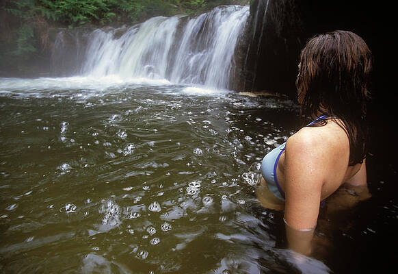 Wall Art - Photograph - A Young Woman Relaxing In Kerosene by Kyle George