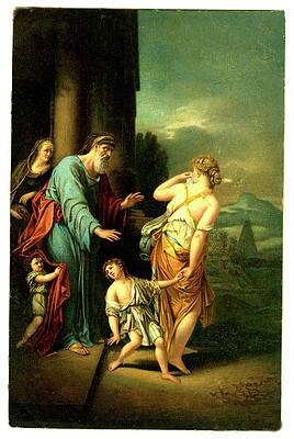 Wall Art - Photograph - Abraham Casting Out Hagar by Science Photo Library