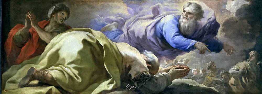 Abraham heard the promises of the Lord Print by Luca Giordano