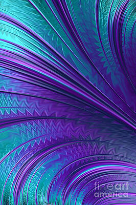 Abstract in Blue and Purple by John Edwards Abstract in Blue and Purple by John Edwards