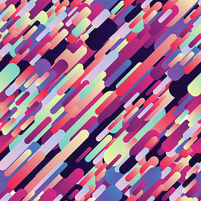 Wall Art - Digital Art - Abstract Seamless Pattern With Diagonal by Antikwar