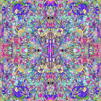 Wall Art - Digital Art - Abstract Symmetrical Colors by Phil Perkins
