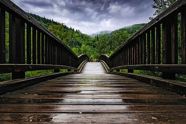 across the wooden bridge by Darko Ivancevic across the wooden bridge by Darko Ivancevic
