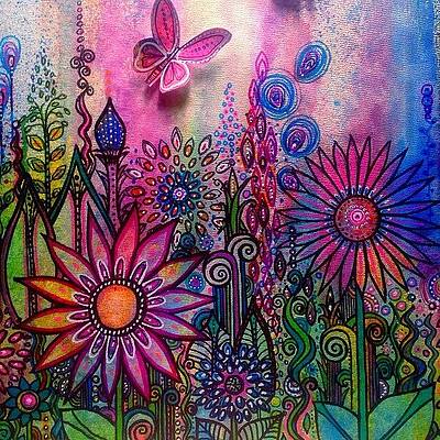 Wall Art - Photograph - Added More Color And Some 3d Butterflies by Robin Mead