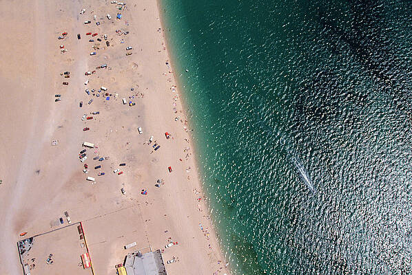 Wall Art - Photograph - Aerial View Of A Beach During Spring by Joanna B. Pinneo