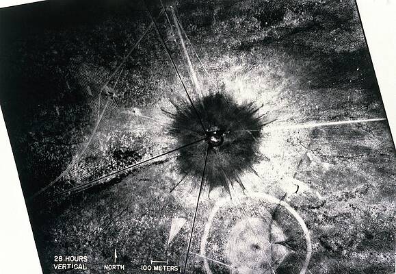 Wall Art - Photograph - Aerial View Of First Atom Bomb Test Site by Science Photo Library