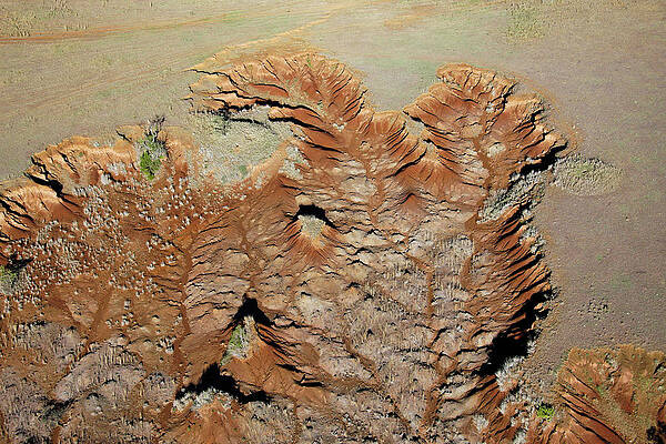 Wall Art - Photograph - Aerial View Of The Rugged Fields by Joel Santos