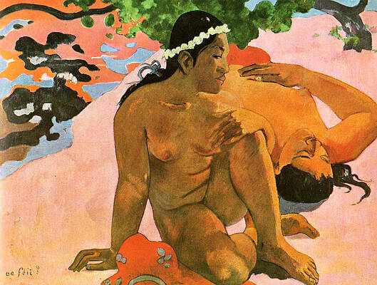 Aha Oe Feii Aka. What Are You Jealous Print by Paul Gauguin