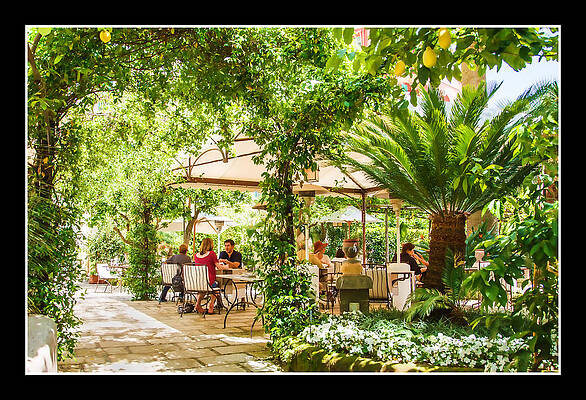 Wall Art - Photograph - Al Fresco in Positano by Darryl Brooks