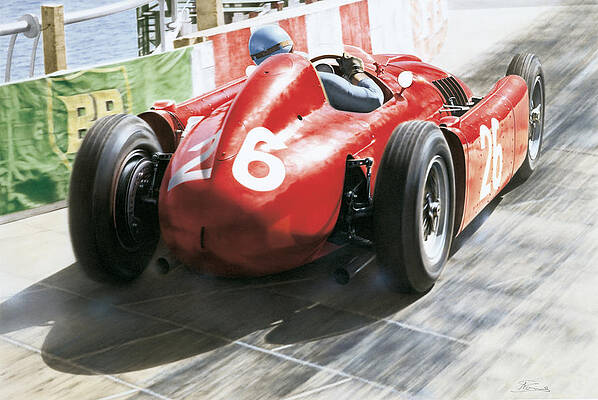 Alberto Ascari - Lancia D50 - Montecarlo 1955 by Alberto Ponno