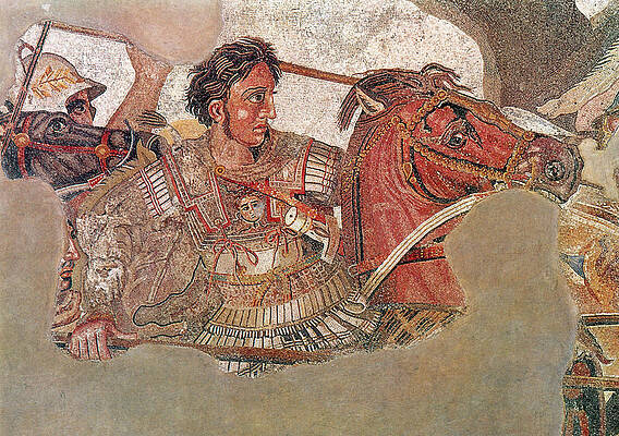 Wall Art - Photograph - Alexander Mosaic, Alexander The Great by Science Source