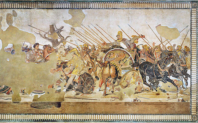  - Alexander Mosaic. Battle of Issus Mosaic by Unknown