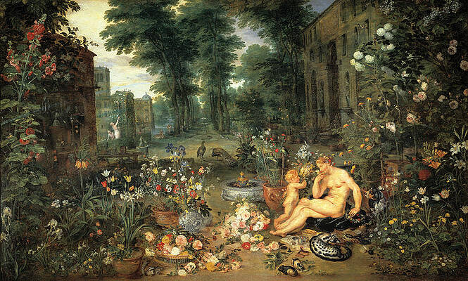 Allegory of the Sense of Smell Print by Jan Brueghel the Elder and Peter Paul Rubens