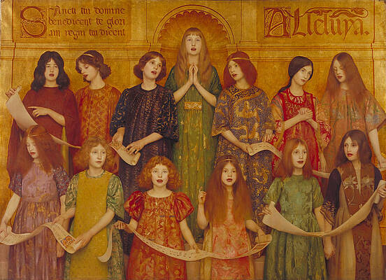 Alleluia Print by Thomas Cooper Gotch